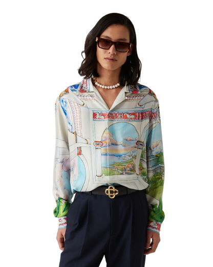 Le Passage Long Sleeve Silk Shirt