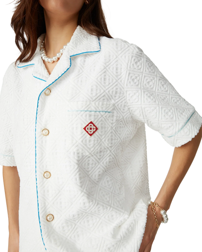 Monogram Short Sleeve Towelling Shirt