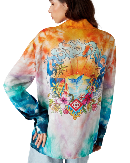 Surf Trip Long Sleeve Long Sleeve Silk Shirt