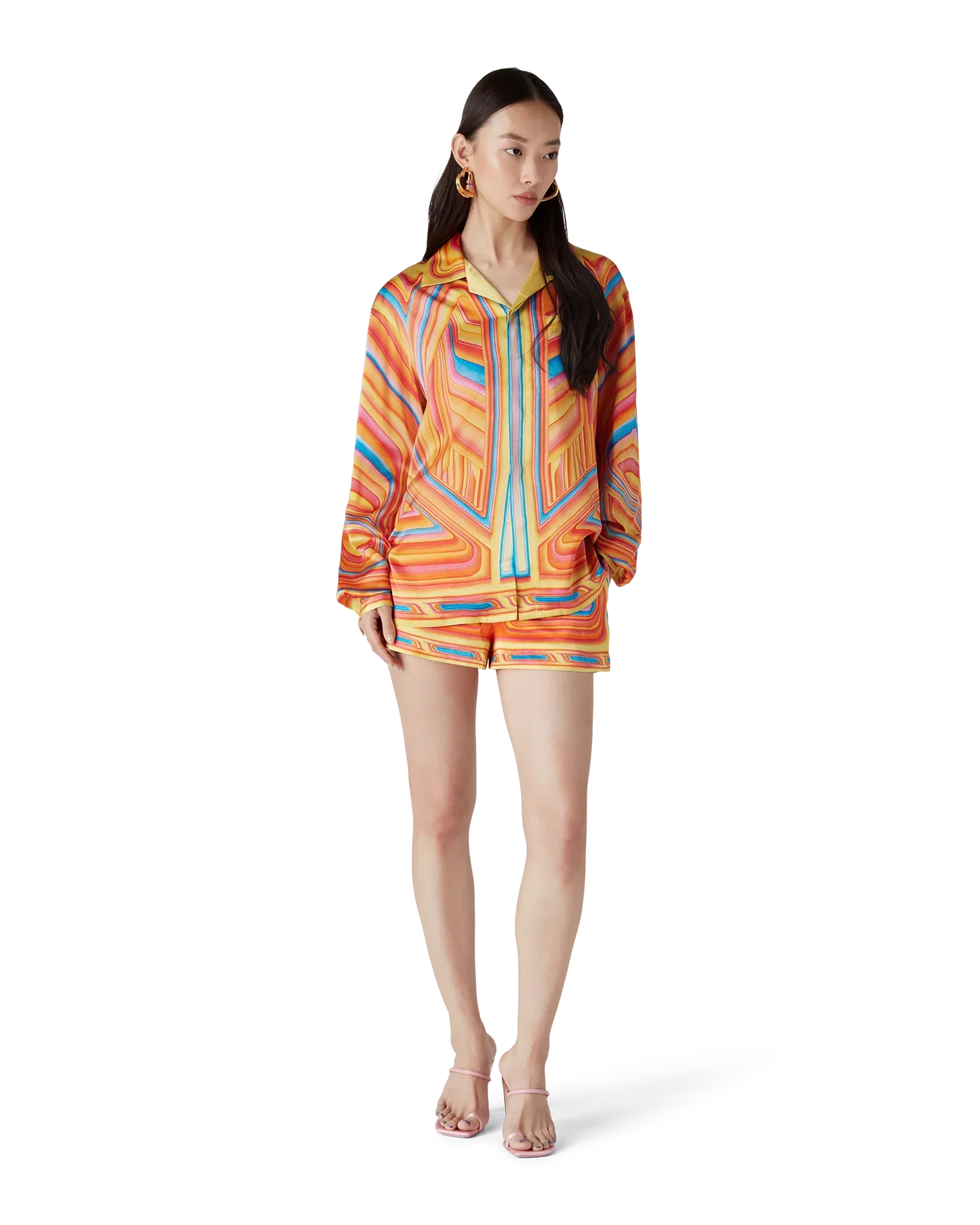 Low Rider Long Sleeve Silk Shirt