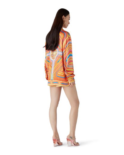 Low Rider Long Sleeve Silk Shirt