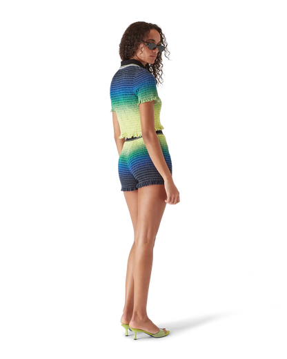 Gradient Short Sleeve Polo Shirt