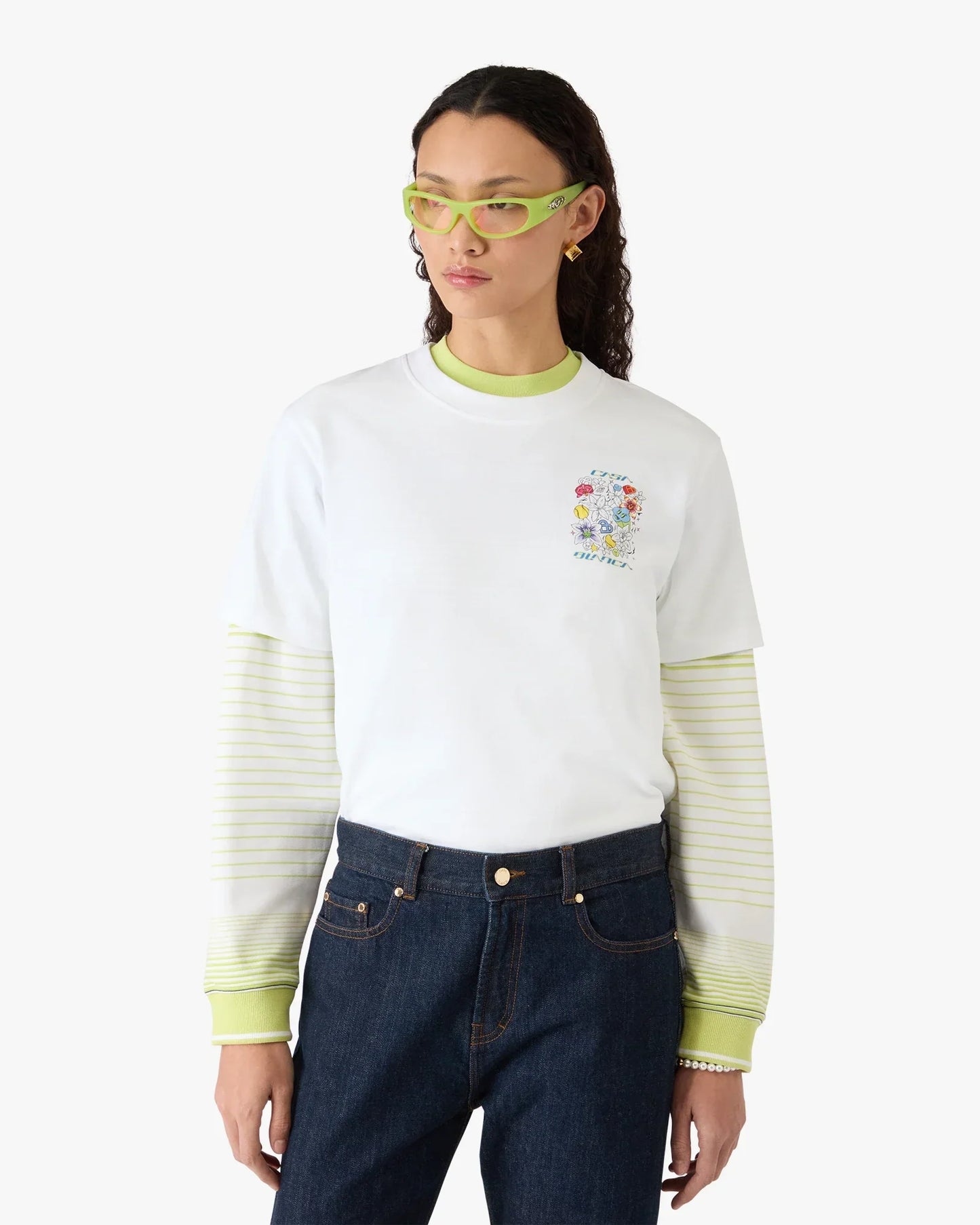 White Graffiti Short Sleeve T-Shirt