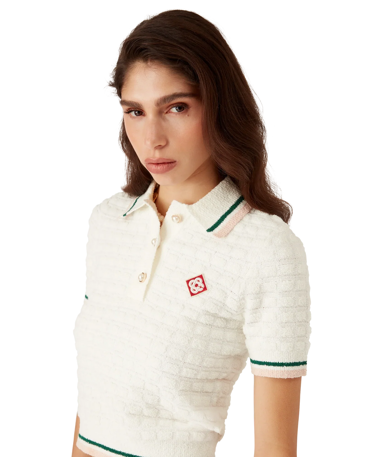 Cotton Boucl¨¦ Polo Shirt