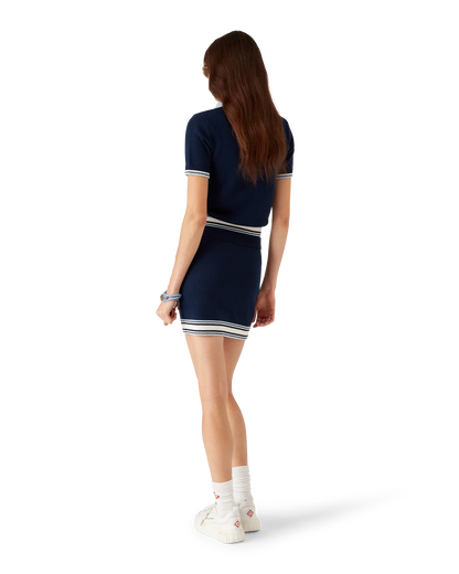 Merino Knit Tennis Polo Shirt