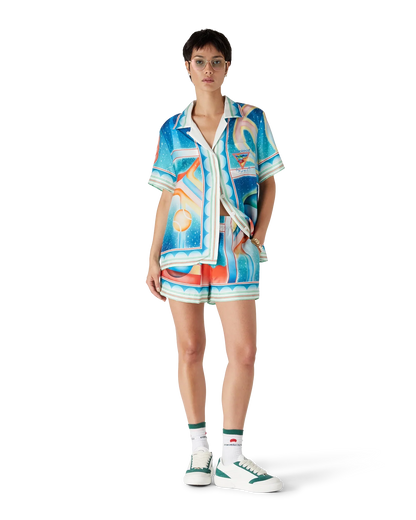 Galaxy Court Silk Shorts