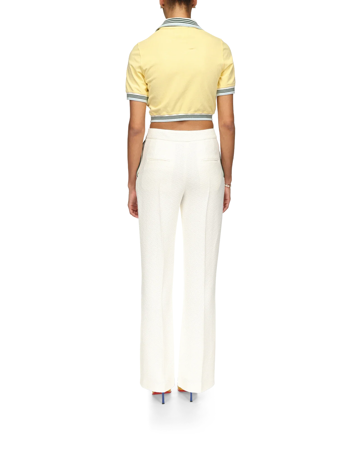 Cropped Pique Polo