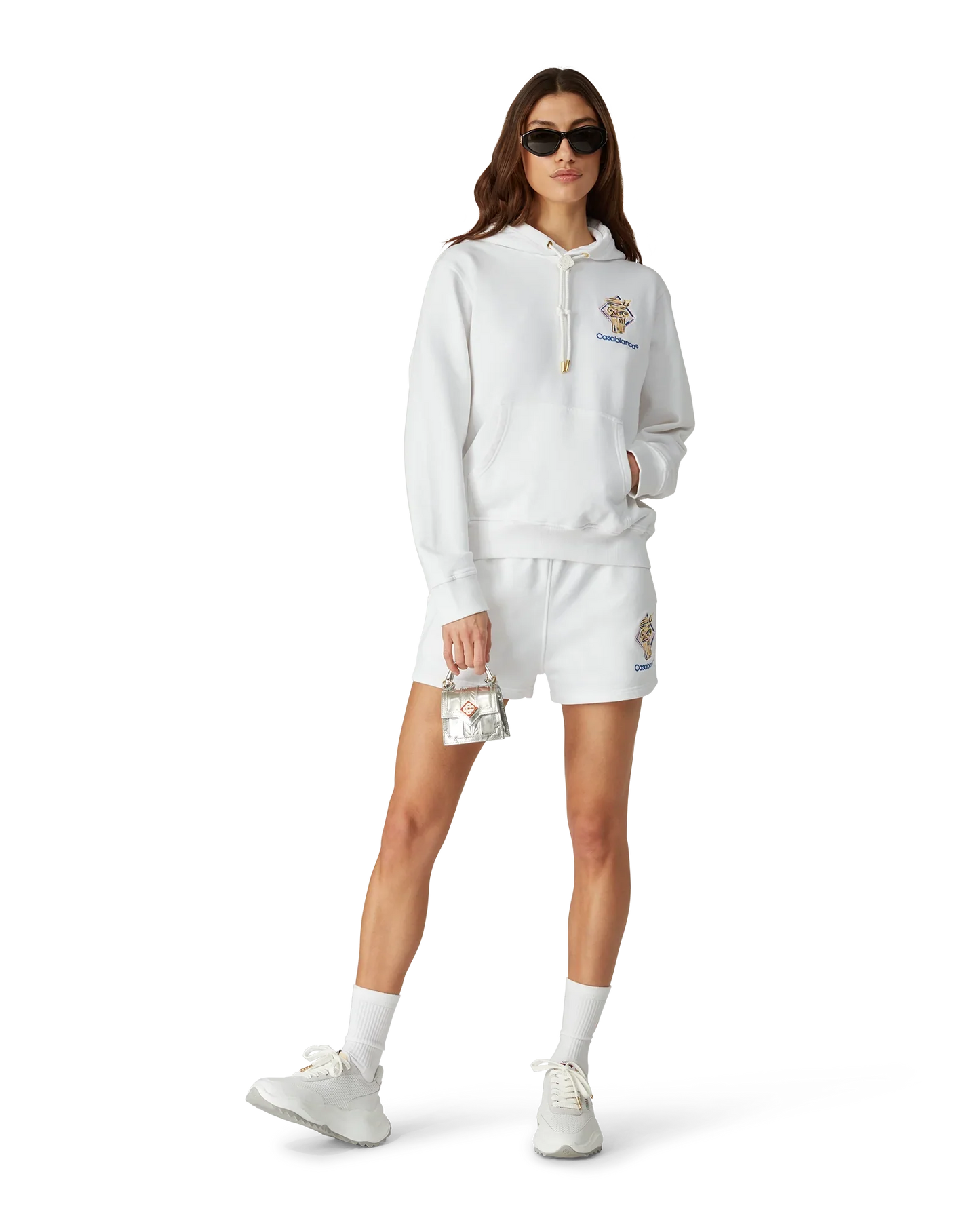 Diamond Column Hooded Sweatshirt