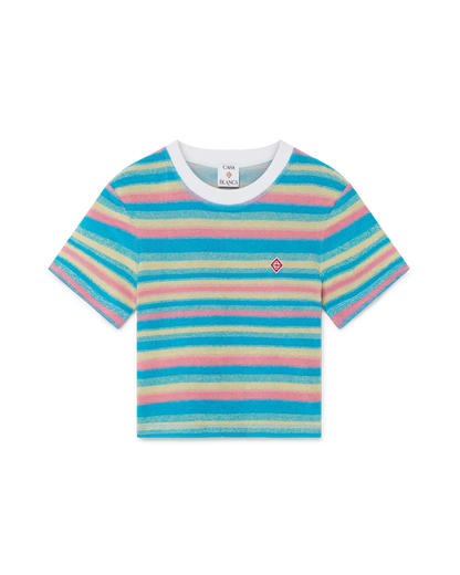 Stripe Towelling Top