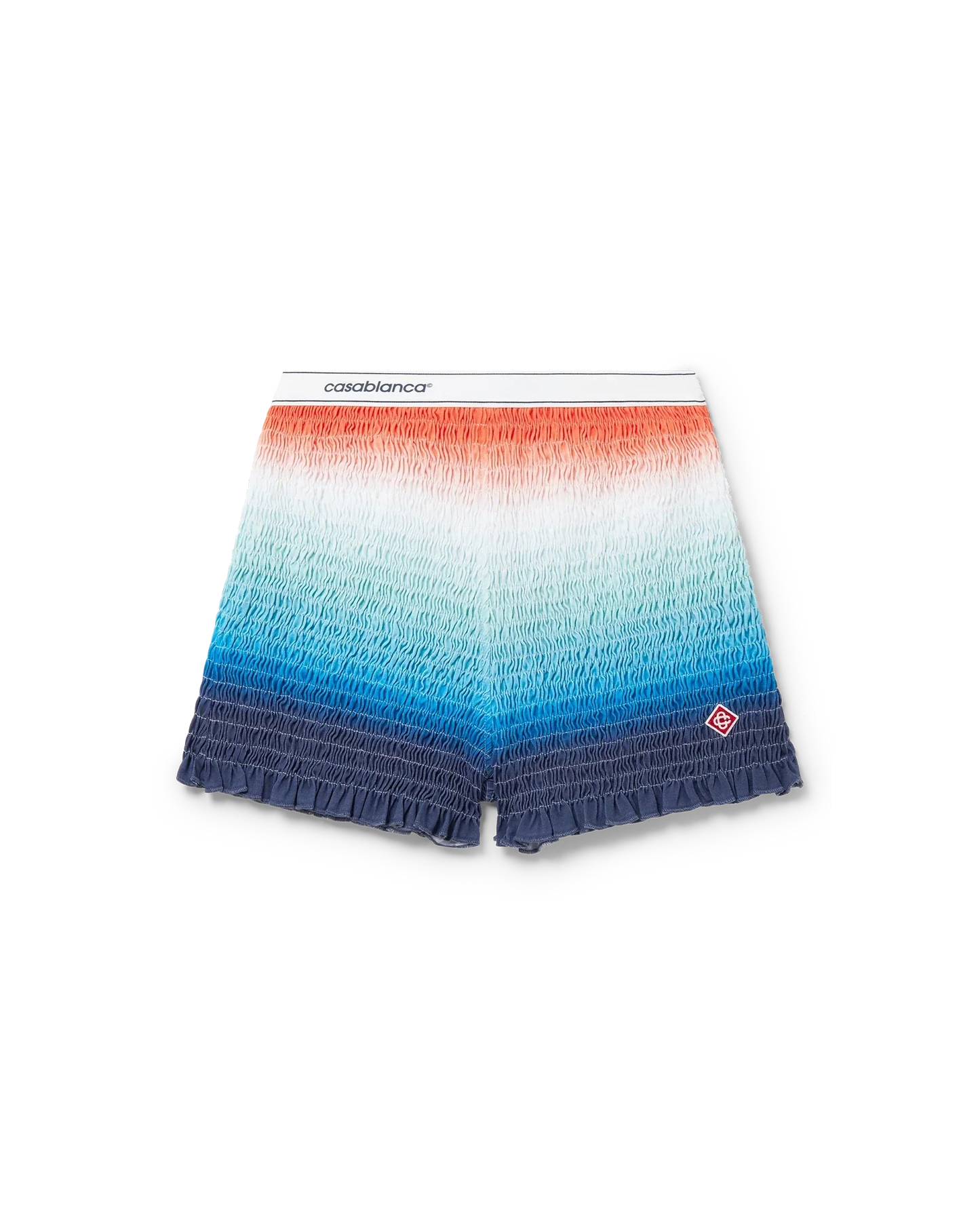 Gradient Shirred Shorts