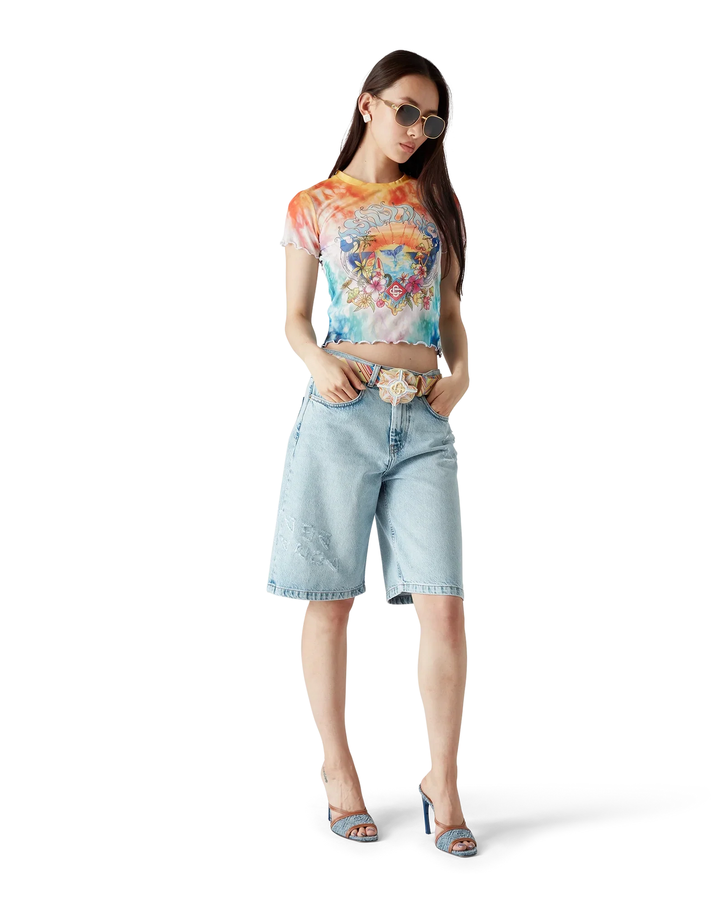 Surf Trip Tie Dye Mesh Short Sleeve T-Shirt
