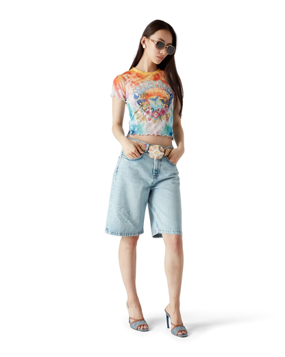 Surf Trip Tie Dye Mesh Short Sleeve T-Shirt