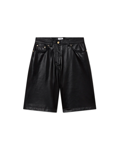 Leather Skater Shorts